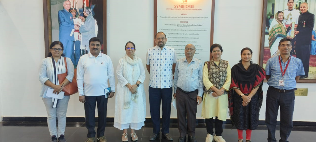 Dr Ramakrishnan Raman, VC of Symbiosis International University, Prof Jyothi, Symbiosis Economics Dept, Prof Niharika, Prof  Alakh Sharma, Director IHD & others at Pune.